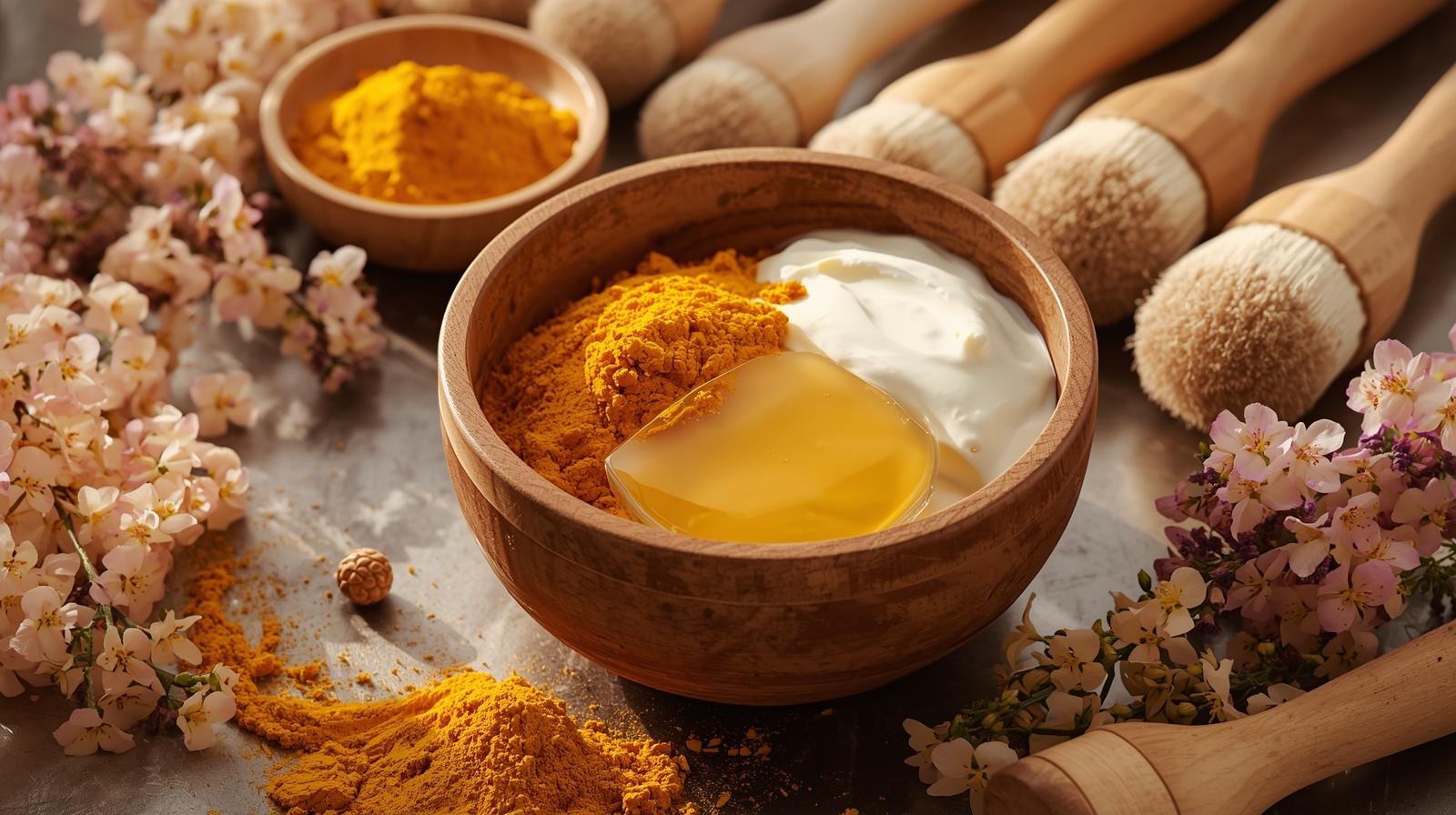 simple skincare hacks :turmeric on the rac